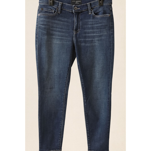 Lucky Brand Lolita Skinny Jeans 12/31 Blue Mid Rise Minimalist Denim Classic Fit - Picture 11 of 12